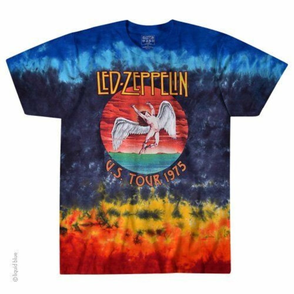 LED ZEPPELIN US TOUR 1975-TIE DYE T-SHIRT